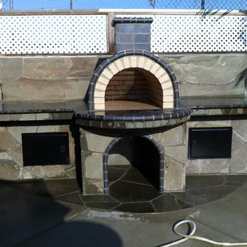 The Keyes Family Wood Fired Brick Pizza Oven in California