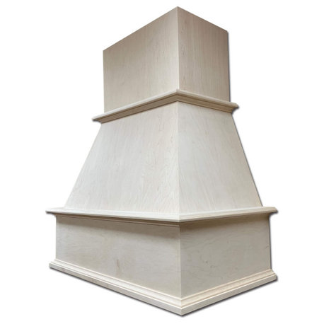 Castlewood Traditional Chimney Hood - Maple, 36", No Ventilator/Liner