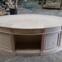 Oval Paneled desk - Desks And Hutches