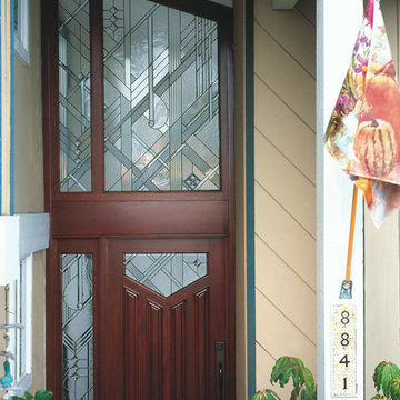 Contemporary Leaded Glass entry