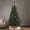 9' Cashmere and Mixed Spruce Artificial Christmas Tree, Pre-Lit Multi-Colored