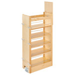 Rev-A-Shelf - Wood Tall Cabinet Pull Out Pantry Organizer With Soft Close, 11" - Rev-A-Shelf wood pantry system will maximize your storage space with this fabulous and functional pullout pantry. Available in four widths and three heights, it rides on our heavy duty soft-close slide system and boasts unprecedented adjustment and strength. Constructed of beautiful wood, adjustable shelves, door mount brackets, a telescoping rear wall and Included: all mounting hardware.
