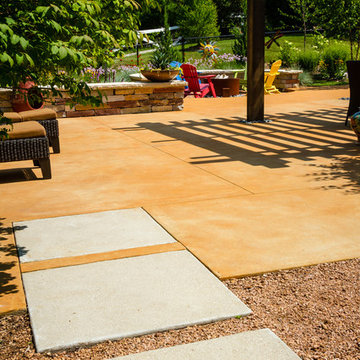 Southwestern Colored Concrete Patio - Cedarburg
