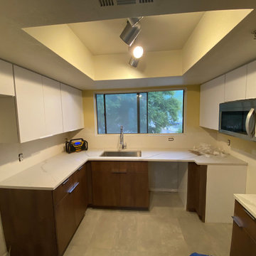 Modified European Kitchen and Bathroom Cabinetry Reface