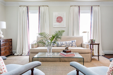 Living room - transitional living room idea in Richmond