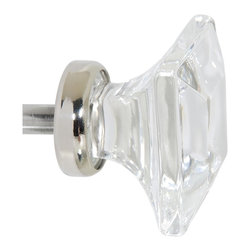 CKP - Glass Knob with Nickel Base - Cabinet And Drawer Knobs
