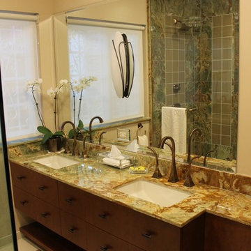 Transitional master bath remodel