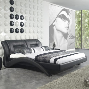 Oracle Leather Platform Bed