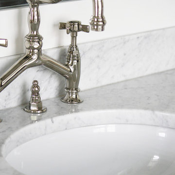 White Carrara Marble Bathrooms