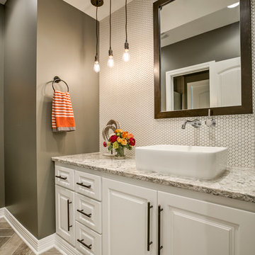 Colorful Basement Remodel