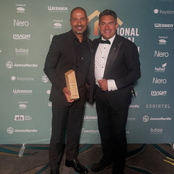 Building Designer Luke Van Jour of Distinct Innovations, receiving an award at the Building Designers Association of Australia 2025 Excellence in Design Awards, - Home Improvement