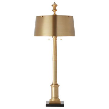 Library Lamp, Antique Brass