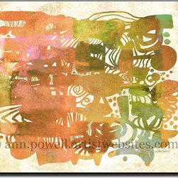 Sincerely Yours - Abstract Wall Art copyright Ann Powell - Artwork