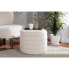 Baxton Studio Tabitha Modern and Contemporary Ivory Boucle Upholstered...