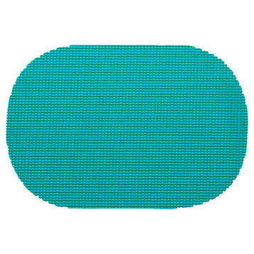 Fishnet Teal Oval Placemat Dz.