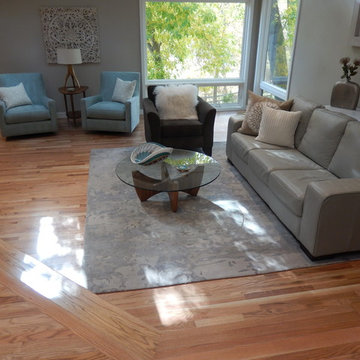 Weathered Oak stain on red oak