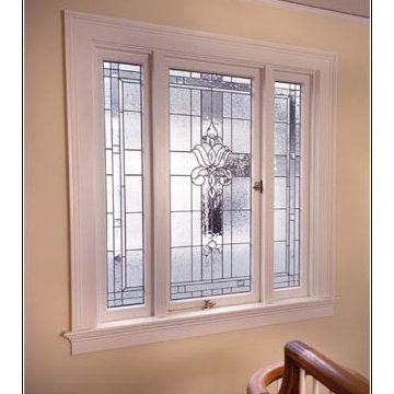 Beveled Glass Triptych