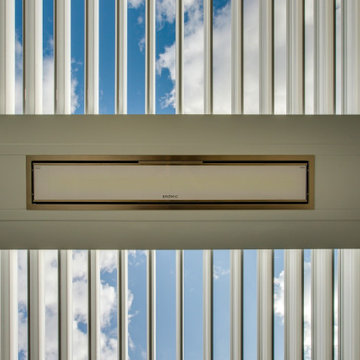 South Calgary StruXure Adjustable White Pergola Enclosed with Phantom Screens