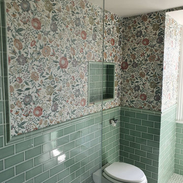 Make a statement in your bathroom with statement wallpaper!!