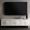 MOON High Gloss White Lacquer Entertainment Center by Casabianca Home