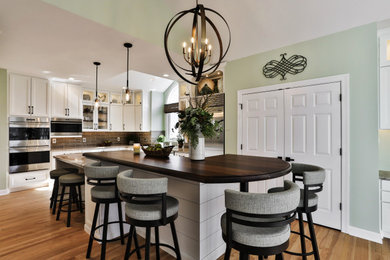 Transitional home design photo in St Louis