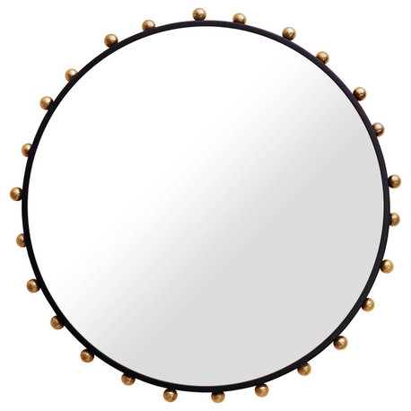 Raven Black and Gold Mirror