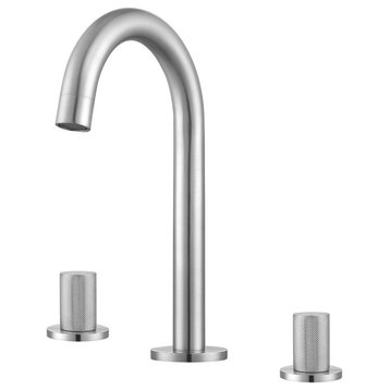 Industria Series Widespread Bathroom Faucet, Brushed Nickel