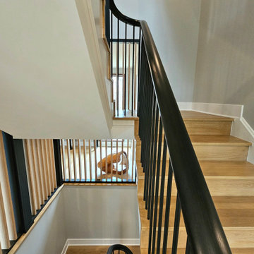 Project #115 | Staircase with Continuous Rail System Without Newels