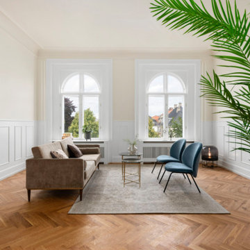 Wohnzimmer 2 aus 2 mit Sofa und Loungestühlen
