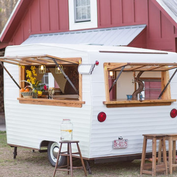 1971 Shasta Camper Remodel into Camp Cocktail