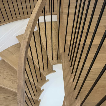 Project #144 | Slightly Curved Transitional Staircase