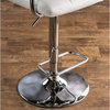 Furniture of America Reiley Modern Metal Adjustable Bar Stool in White