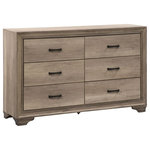 Liberty Furniture - Liberty Furniture Sun Valley 6-Drawer Dresser - Clean lines and small scale create the perfect balance for condos, lofts or second bedrooms. Sun Valley features solid wood picture framed cases with Melamine tops, fronts, and sides. Themelamine provides a surface protection against scratches and wear and tear.