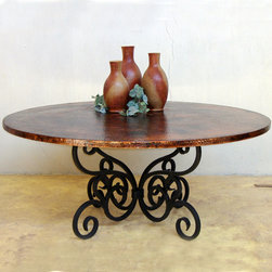 Alexander 72" Top Round Dining Table by Mathews & Co. - Dining Tables