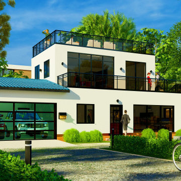 Two-Story ADU with Rooftop Oasis