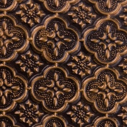 WC 20 Faux Tin - Backsplash Roll - (PVC) - 1 1/4 " Pattern - Antique Gold - Wallpaper