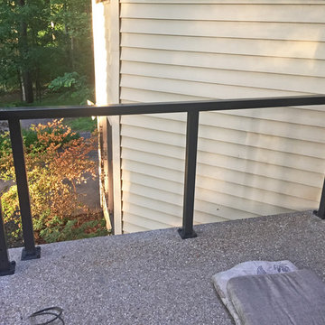 Raised Patio with an Aluminum Railing in Fredericksburg, VA