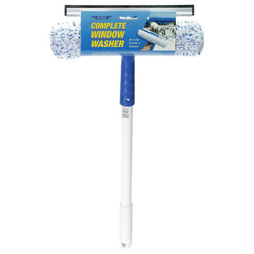 Ettore® 15016 The Complete™ Window Washer Squeegee/Scrubber w/ 16" Handle