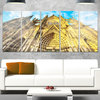 "Dom Church in City Cologne Lit By Sun" Metal Wall Art, 5 Panels, 60"x28"