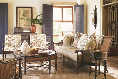 Inspiration for a transitional living room remodel in Miami