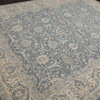 8'x10' Hand Knotted Wool Oriental Area Rug Slate, Beige