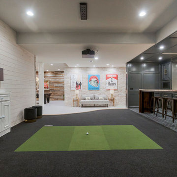 High-End Basement Finish