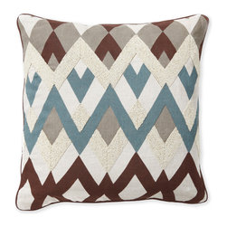 Diamond Echo Blue Decorative Pillows - Decorative Pillows