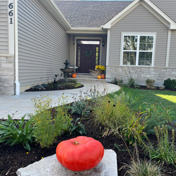 New build, new hardscape entrance.