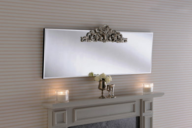 Walled Mirror Hanf for Fireplace