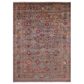 Bokhara Hand-Knotted Wool Rug 5' 10" X 8' 2" - Q12219