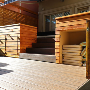 North Toronto Modern Composite Deck with Cedar harmony
