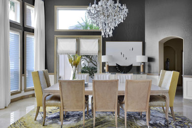 Dining room - transitional dining room idea in Jacksonville