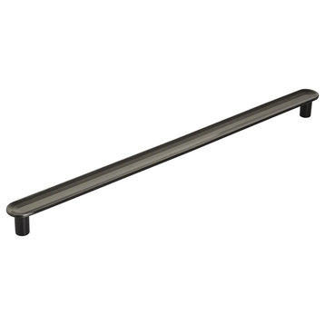 Amerock Concentric Bar Cabinet Pull, Gunmetal, 10-1/16" Center-to-Center