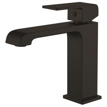 Ucore Teca Single Handle Bathroom Vanity Faucet, Matte Black